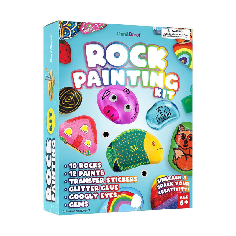 Rock Painting Kit Kids Tee-se-itse taidekäsityöt